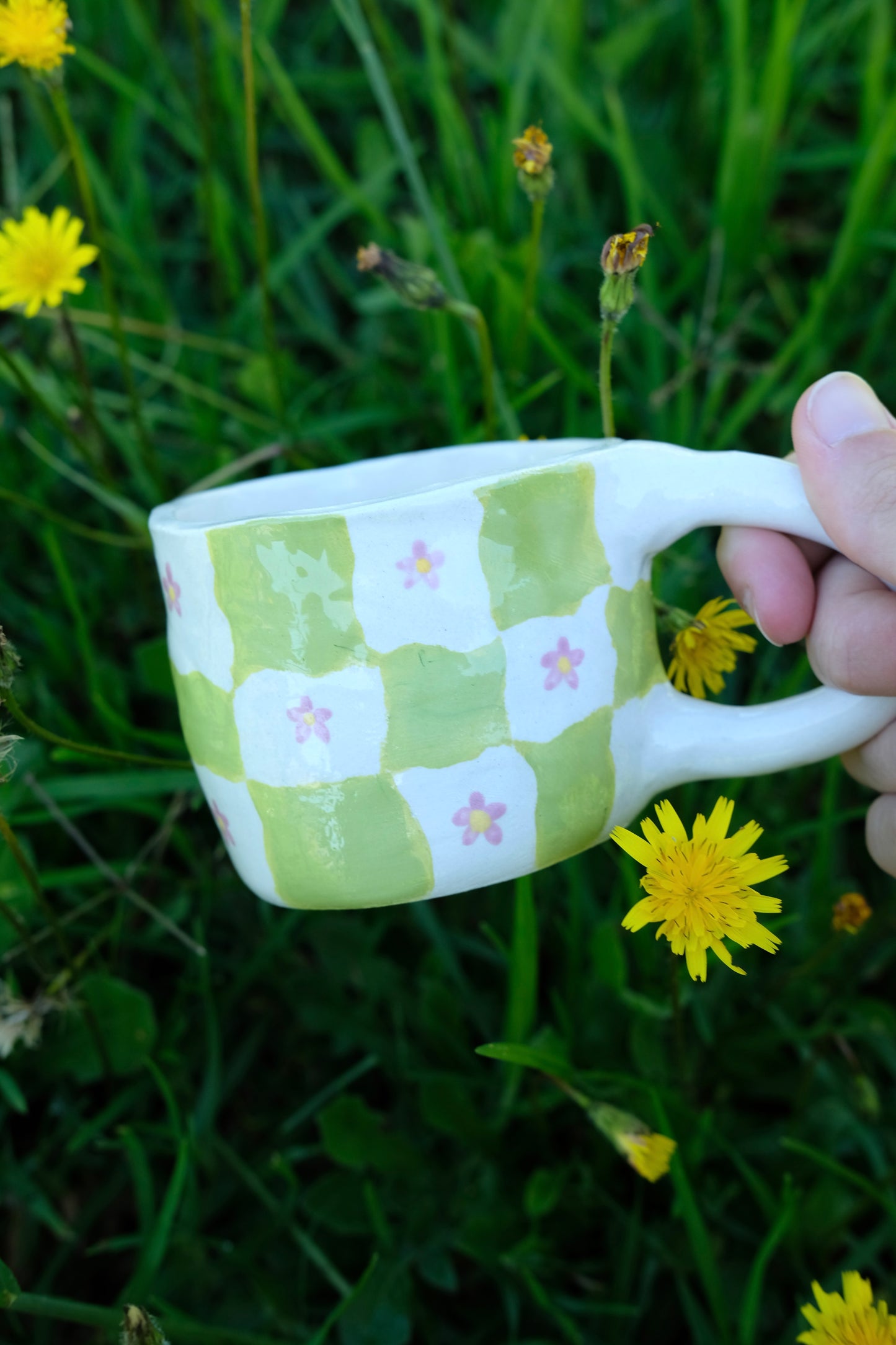 Chess flowers mug