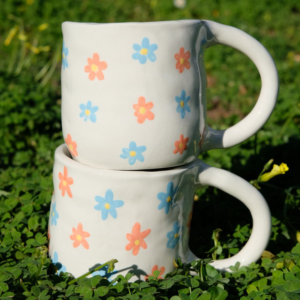 Spring flowers mug